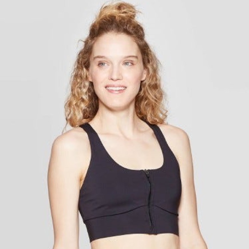 NWOT JoyLab Full Zip-Up Shaping Sports Bra